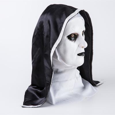 China Scary Terrorist Halloween Movie Party Dancing Mind 2 Scary Nuns Make Up Face Props Headgear for sale