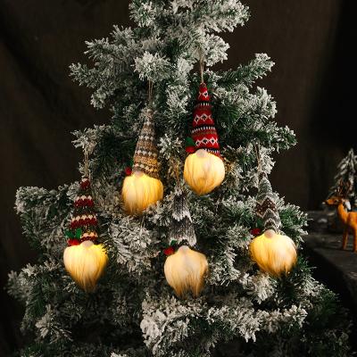 China Cloth + Plastic + Wool Christmas Decorations Face Bright 2021 Baby - Doll Hanging Christmas Tree Ornaments Hanging Outdoor Decoration for sale