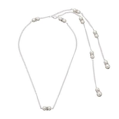 China Wholesale Sexy Diamond Body Pearl Formal Dress Jewelry Back Chain Pendant Tassel Vacation FASHIONABLE Beach Necklace for sale