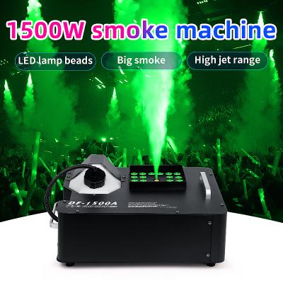 China New Model SHTX Metal Led 24PCS*3W RGB Vertical Throw Fog Machine For Halloween Christmas Wedding Disco Party Stage 3000W Smoke Machine for sale