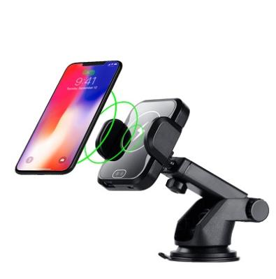 China wireless charger; Car phone holder; Hot Selling Phone Holder Stand Desk Radio Mobile Phone Holder Car Auto Charging Wireless Charger for sale