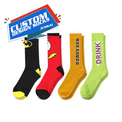 China QUICK DRY Custom Logo Pattern Mens Socks Customized Cotton Socks Manufacturer Custom Design Socks for sale