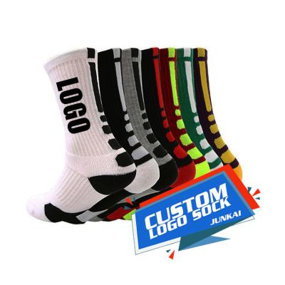 China Breathable Custom Logo Men's Sport Socks Customized Custom Logo Workout Socks Gym Athletic Socks for sale