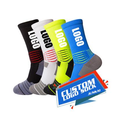 China Breathable Custom Design Your Own Logo Athletic Socks Custom Design Workout Sports Socks Custom Logo Sport Socks for sale