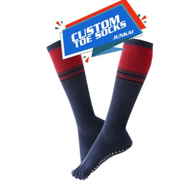 China 5 Toe Sock Breathable Cotton Five Toe Sock Grip Five Type QUICK DRY Custom Women Long Toe Logo Sock for sale