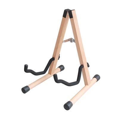 China J-40G Guitar Foldable Durable Wooden Guitar Stand Protector A Stable Shape Guitar Floor Stand for sale