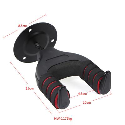 China GUITAR Factory OEM Good Quality Self Locking Hook Hook Guitar System Wall Mount Metal Base Hanger for sale