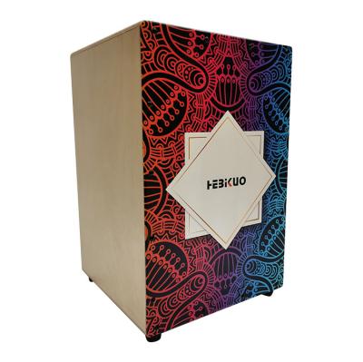 China Custom Small Cajon Music Drum Box Wooden Drum Box Set Premium Percussion Musical Instruments for sale