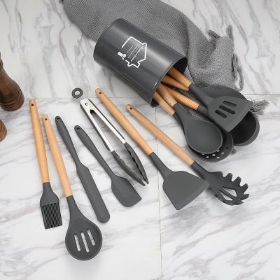 China 2021 Amazon Innovative Cooking Appliances Sustainable Success Products kichen Accessories Kitchen Tools Wooden Kitchen Utensil Set for sale