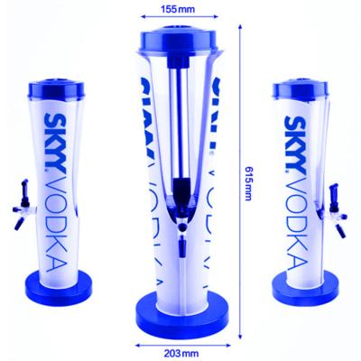 China Tiger Beer Tower Beer Tower beer server ice tube and beer dispenser product for sale