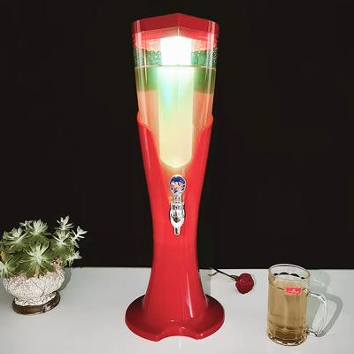 China beer server night club props led beer tower beer tower 3l beer tower table product for sale