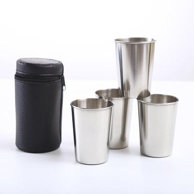 China Spirit 2oz 18/8 Bar Accessories Premium Stainless Steel Shot Glasses 2 Cup Shot Glass for sale