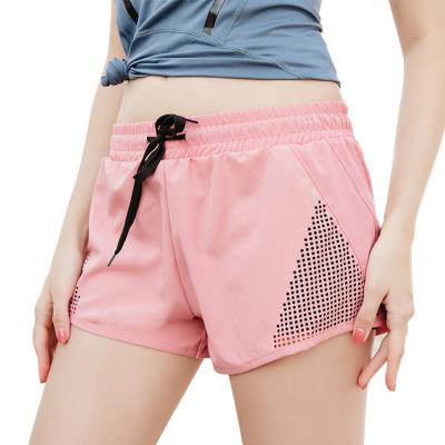 China Breathable Quick Dry Running Fitness High Waist Shorts Anti-vacuum Cavity Three Point Yoga Gaiters for sale