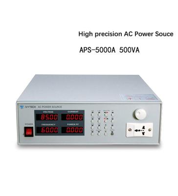 China APS5000A 500VA Five Digital 430*133*480mm AC Current Souce Programmable Variable High Power Frequency Variable Power Supply for sale