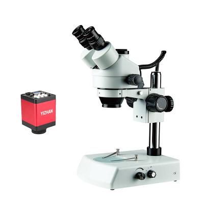 China The repair of PCB mobile phone electronics and etc. Customized 7X-45X With Light Source Hd 13Mp Mechanical Metallurgical Camera Trinocular Stereo Microscopes China for sale