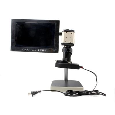 China 200W Video Microscope Kits CCD Digital Industry Microscope+C-Mount Lens Soldering BGA PCB Repair Small Chassis 2MP for sale