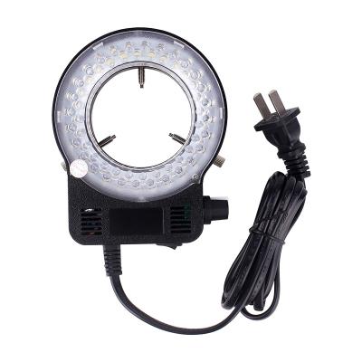 China Light Source For Microscope China Factory Customized 220V/110V Black 56LED Ring Light Microscope Light Source for sale