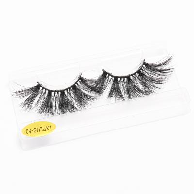 China Thick Strip Fluffy Long 5D Mink Lashes Makeup Dramatic Long Mink Lashes With Tray LASHWOODS Makeup False Eyelashes 25mm Eyelashes for sale