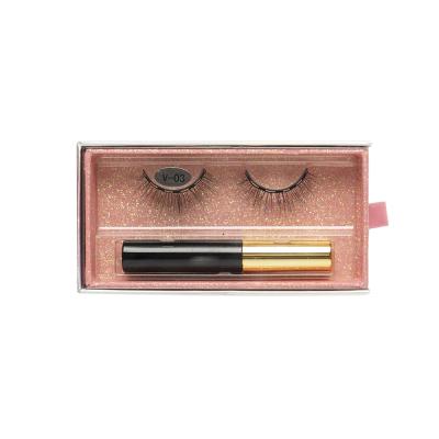 China LASHWOODS Long Natural Magnetic Eyelashes 3D Mink Magnetic Lashes Waterproof Magnetic Eyeliner With Packaging Set Makeup Tools for sale