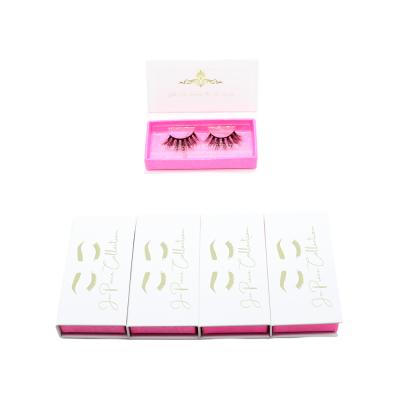 China Classic Long 16-25 mm Natural Mink Lashes White Glitter Eyelash Box 100 Pairs Package 25mm Eyelash Pound Eyelash for sale