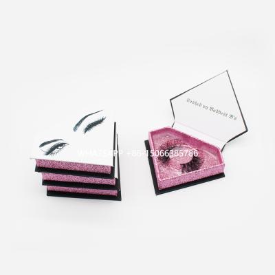 China Diamond White Handle Private Label Long Natural Cheap Price Custom 3d Eyelash Box Packaging for sale