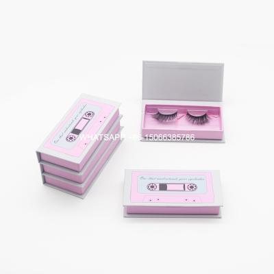 China Long Natural Lashdoll Window Lash Boxes Wholesale Marble Eyelash Box Private Label Eyelash Packaging Box Custom for sale