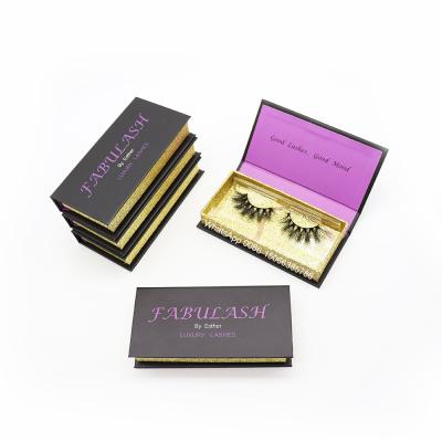 China Long Natural 3d Mink Eyelash Vendor 25mm whips private eyelash purple hand made 3d hair mink packaging boxes for sale