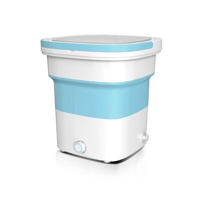 China 2021 New Model Hotel Mini Portable Washing Machine Portable Foldable 2kg Lavadoras With Dryer For Traveling for sale