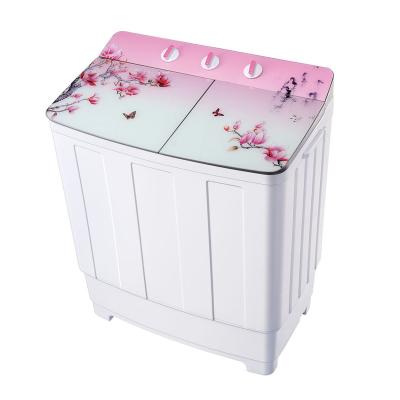 China Portable Online Hotel Washing MachineTwin Tub Plastic Washer 7.8kg Top Loading Laundry Washing Machines Sale for sale