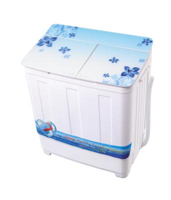 China 7.2kg Hotel Plastic Twin Tub Top-Load Washer Semi-automatic Laundry Washing Machine for sale