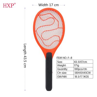 China Sustainable HXP F-8 battery bug zapper fly swatter mosquito racket bug bat vlan india for sale