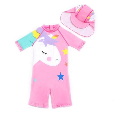 China Hot Selling Polyester Babies' Swimsuit One Piece Baby Swimwear for sale