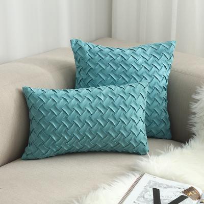 China High Quality Anti-bacteria Weave Sofa Material Sofa Pillow Cover Handwoven Cushion Cover for sale