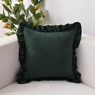 China Massage Economical And Practical Lotus Leaf Square Shape Pillow Cover Cushion Cover for sale