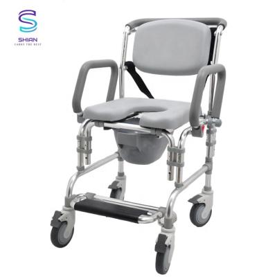 China Best Design Armrest Wheel Shower Chair For Disabled L94.55 x W28.18 x H53.03 cm for sale