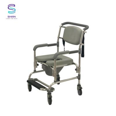 China Transfer Bath Seat Sliding Commode Chair Shower 94.6x22.7x58.2cm for sale