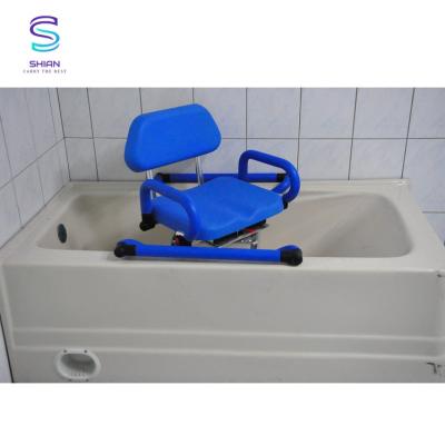 China Aluminum Adjustable Tub Swivel Shower Chair L69.7 X W27.27 x H59.39 cm for sale