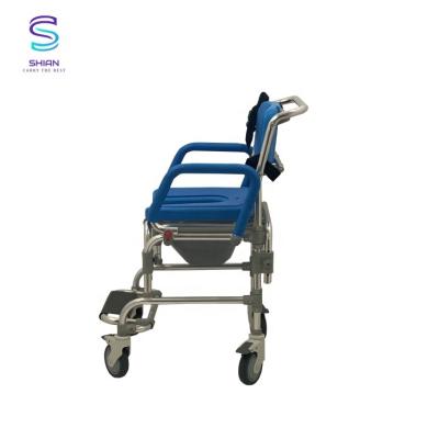 China Commode Shower Wheelchair With Toilet Transfer 95.15x28.18x53.03 cm for sale