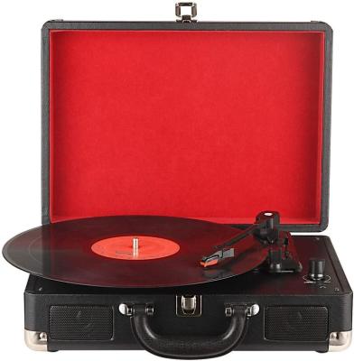 China Player High Quality Portable Vinyl Turntable Suitcase Exquisite BT Record Player with USB/SD Recoding M422 for sale