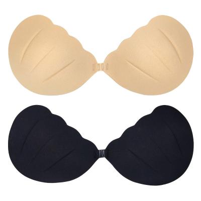 China QUICK DRY Strapless Women Skin tone Push Up Matte Adhesive Invisible Nipple Silicone Bra for sale