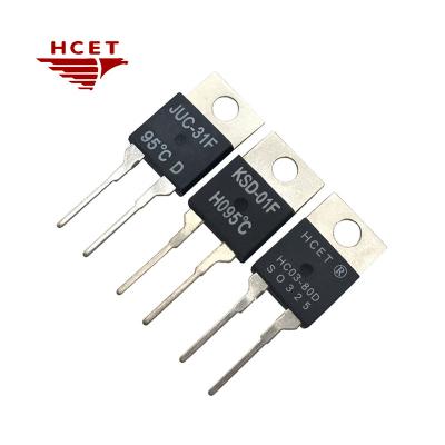 China HCET KSD-01F/JUC-31F Bimetal Thermal Switch Thermostat Temperature Control 250V 1A for sale