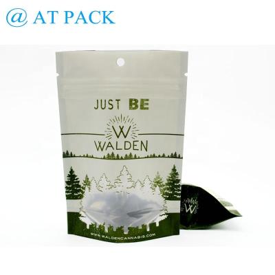 China Recyclable High Quality Custom Printed Recyclable Plastic Tea Packaging Ziplock Bag With Window for sale