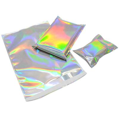 China Barrier Hologram Glossy Foil Metallic Holographic Mailers Shipping Bag for sale