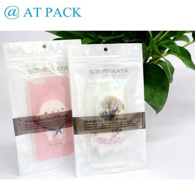 China Recyclable Custom Resealable Plastic Clear Zipper Bag For Phone Case Packaging With Mylar Ziplock for sale