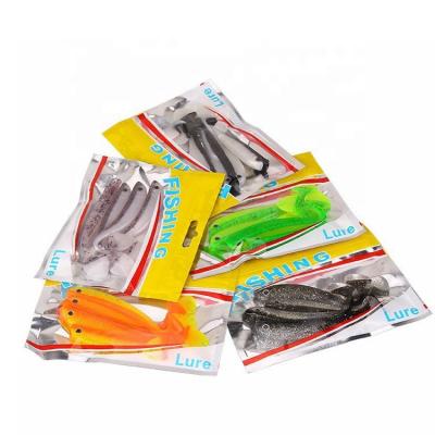 China Free Sample Custom Resealable Soft Bait Packaging Bag Moisture Proof Fish Lure Bags Wholesale for sale