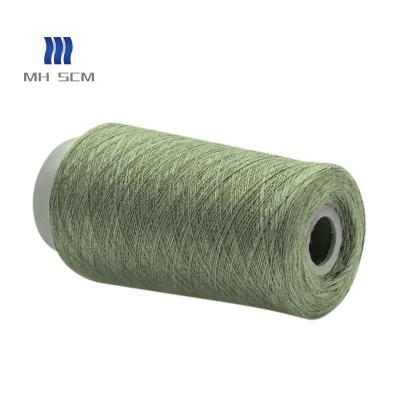 China Anti-pilling soft corespun yarn for service 37% recycled polyester 20% PBT nylon 2/30NM yarn swatches 3% viscose 20% cashmere 20% stain free for sale