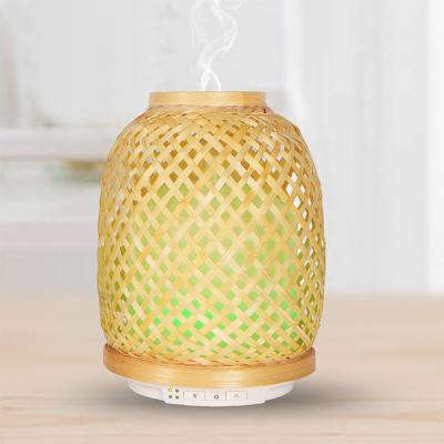 China 2021 New Design Household Brand Flower Baby Bamboo Oil Diffuser Cool Mist Humidifier Diffuser for sale