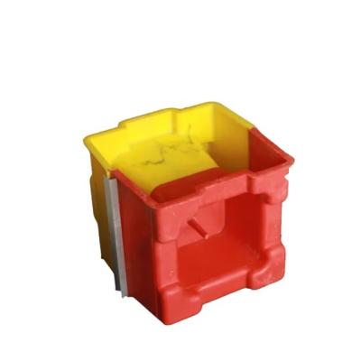 China Manual Interlocking Hollow Block Mould Wall Plastic Mold For Concrete Brick for sale