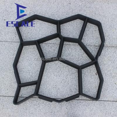 China Escale Brick Stone Walk Maker Mould Concrete Diy Paving Mold Black Or Customized for sale