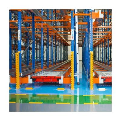 China Corrosion Protection Heavy Duty Warehouse Pallet Storage Radio Shuttle Racking System for sale